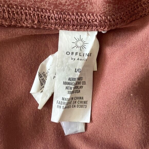 Offline By Aerie Women High Rise Faux Leather Leggings  L/G - Picture 7 of 12